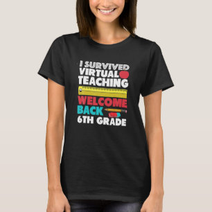 Camiseta Eu Sobrevivi ao Ensino Virtual de Volta às Aulas 6
