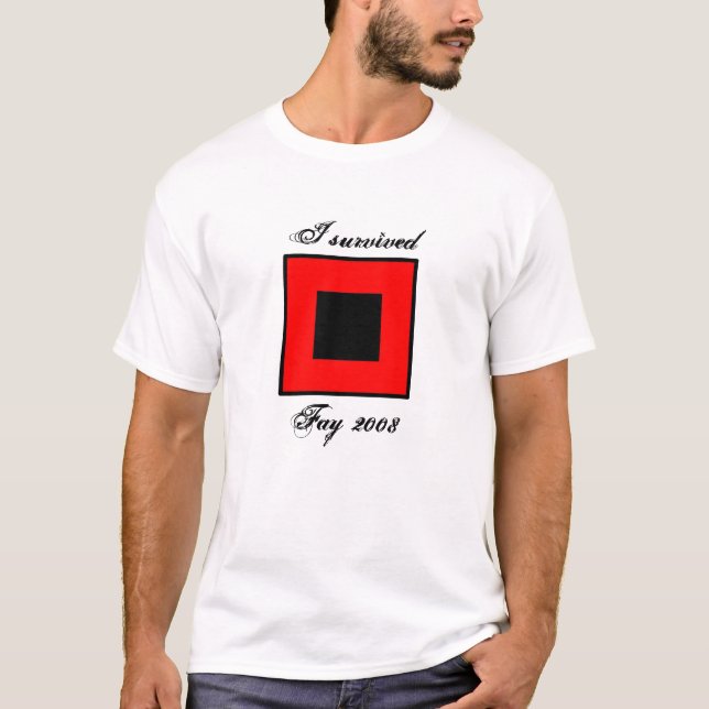 Camiseta Eu sobrevivi ao Fay 2008 (Frente)