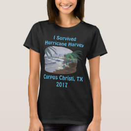 Camiseta Eu Sobrevivi ao Furacão Harvey 2017 (Corpus Christ