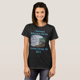 Camiseta Eu Sobrevivi ao Furacão Harvey 2017 (Corpus Christ