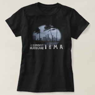 Camiseta Eu sobrevivi ao furacão Irma Gloom
