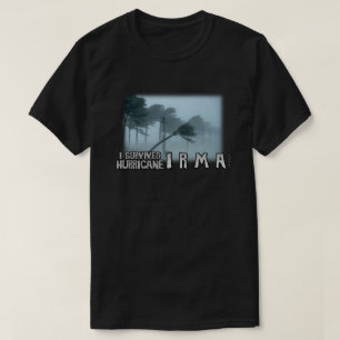 Camiseta Eu sobrevivi ao furacão Irma Gloom