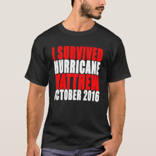 Camiseta Eu sobrevivi ao furacão Matthew - sobrevivente
