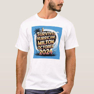 Camiseta Eu Sobrevivi Ao Furacão Milton outubro de 2024