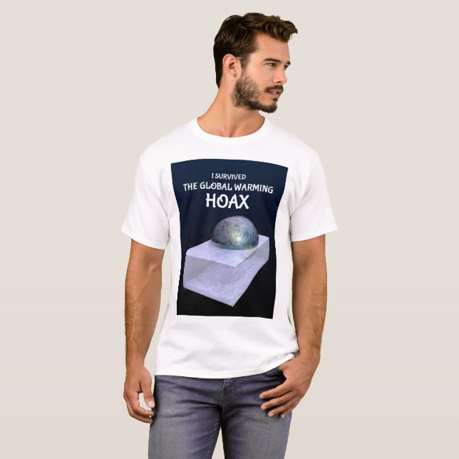 Camiseta Eu Sobrevivi Ao Hoax Do Aquecimento Global (Frente Completa)