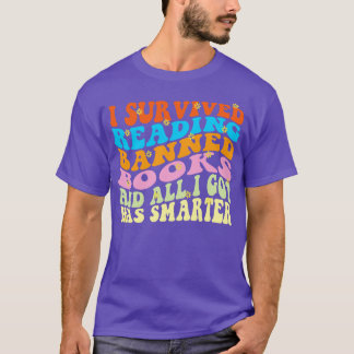 Camiseta Eu Sobrevivi Ao Ler Livros Banidos E Tudo O Que Eu