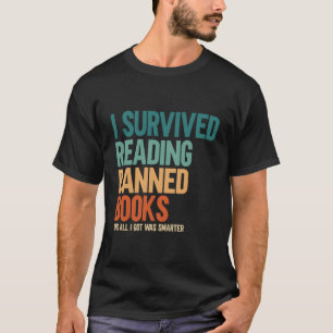 Camiseta Eu Sobrevivi Ao Ler Livros Banidos Em Livraria