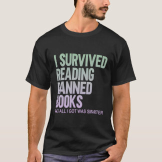 Camiseta Eu Sobrevivi Ao Ler Livros Banidos Em Livraria