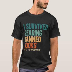Camiseta Eu Sobrevivi Ao Ler Livros Banidos Em Livraria