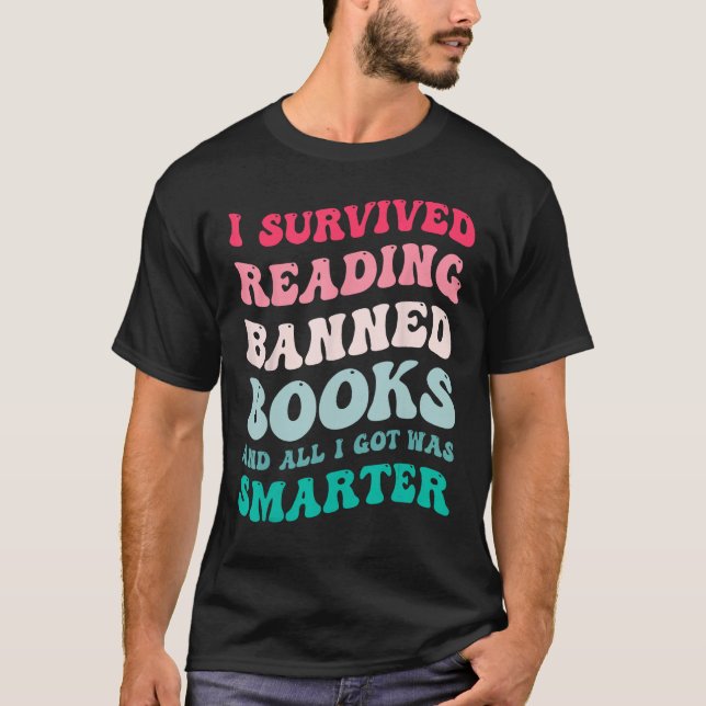 Camiseta Eu Sobrevivi Ao Ler Livros Banidos Leitura De Book (Frente)