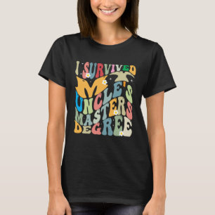 Camiseta Eu Sobrevivi ao Mestrado do meu tio Graduação Groo