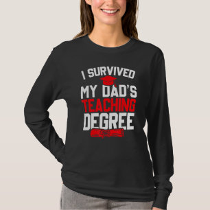 Camiseta Eu Sobrevivi Ao Meu Pai De Ensino Graduado Engraça