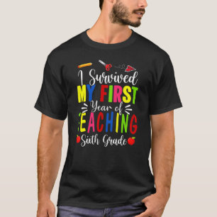 Camiseta Eu Sobrevivi Ao Meu Primeiro Ano Ensinando 6 De Vo