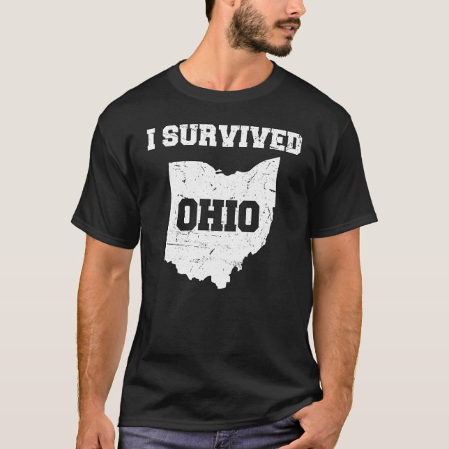 Camiseta Eu Sobrevivi ao Ohio Meme, Design (Frente)