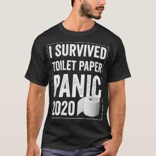 Camiseta Eu Sobrevivi ao Pânico de Papel de Banheiro 2020