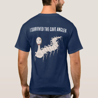 Camiseta EU SOBREVIVI AO PEIXE-ANZOL DA Caverna