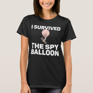 Camiseta Eu Sobrevivi Ao Sondagem Spy Balloon Disparado Spy