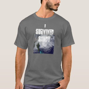 Camiseta Eu sobrevivi ao T dos homens de Sandy