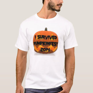 Camiseta Eu sobrevivi ao t-shirt 2014 de Keene Pumpkinfest