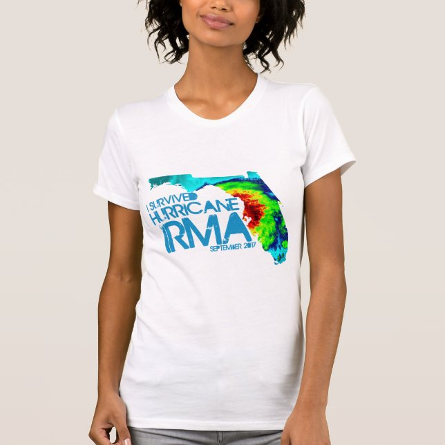 Camiseta Eu sobrevivi ao t-shirt das mulheres de Irma do (Frente)
