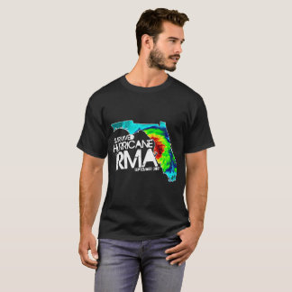 Camiseta Eu sobrevivi ao t-shirt de Irma do furacão