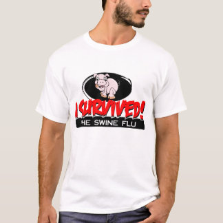 Camiseta Eu sobrevivi ao t-shirt dos homens da gripe dos