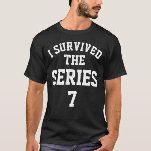 Camiseta Eu sobrevivi ao t-shirt dos homens da série 7