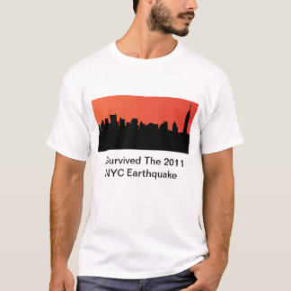 Camiseta Eu sobrevivi ao terremoto de 2011 NYC