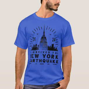 Camiseta Eu Sobrevivi Ao Terremoto De Nova York 5 de abril