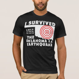 Camiseta Eu sobrevivi ao terremoto de Oklahoma