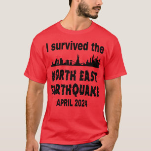 Camiseta Eu Sobrevivi ao terremoto do Nordeste
