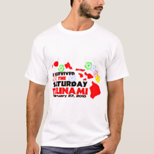 Camiseta Eu sobrevivi ao tsunami de sábado