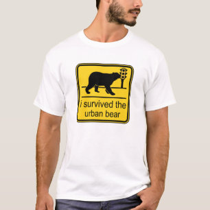 Camiseta eu sobrevivi ao urso urbano
