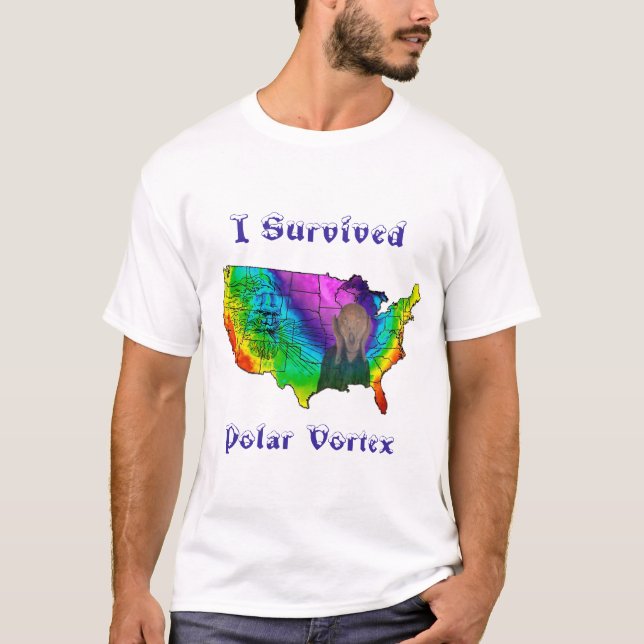 Camiseta Eu Sobrevivi ao Vórtice Polar (Frente)