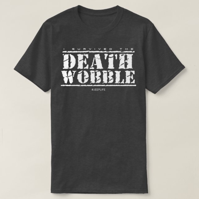 Camiseta Eu sobrevivi ao WobbleTShirt (Frente do Design)