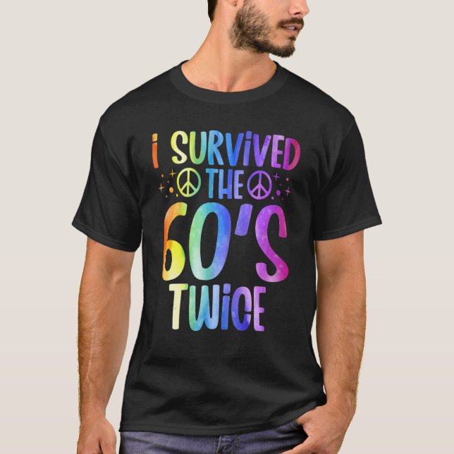 Camiseta Eu Sobrevivi aos 60 e 60, 70, 70 anos (Frente)