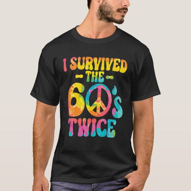 Camiseta Eu Sobrevivi aos 60 e 60, 70, 70 anos (Frente)