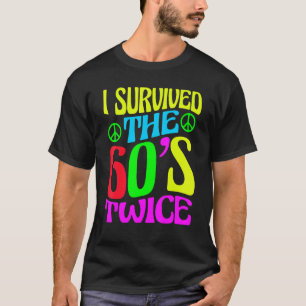 Camiseta Eu Sobrevivi aos 60 e 60, 70, 70 anos