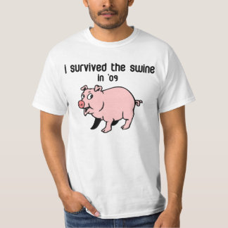 Camiseta Eu sobrevivi aos suínos