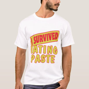CAMISETA EU SOBREVIVI COMENDO MASSA