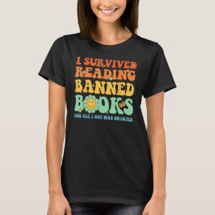 Camiseta Eu Sobrevivi Lendo Livros Proibidos Livro Bibliófi