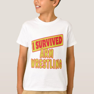 CAMISETA EU SOBREVIVI LUTA DE BRAÇO