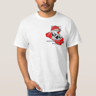 Camiseta eu sobrevivi (o logotipo vermelho)