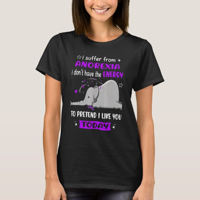 Camiseta Eu Sofro De Anorexia De Elefante De Consciência (Frente)