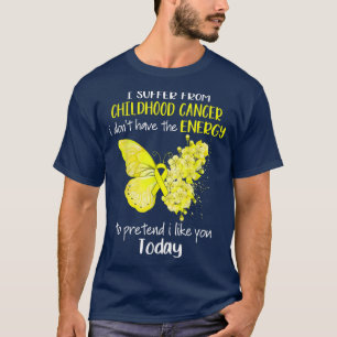 Camiseta Eu Sofro De Borboleta De Consciência De Canceres N