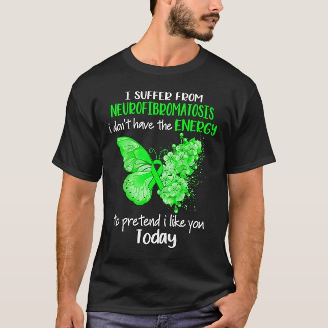 Camiseta Eu Sofro De Conhecimento À Neurofibromatose Butter (Frente)