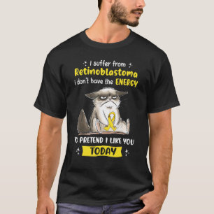 Camiseta Eu Sofro de Conscientização do Retinoblastoma Gato