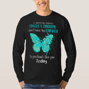 Camiseta Eu Sofro De Frágil Síndrome X Manteiga De Consciên