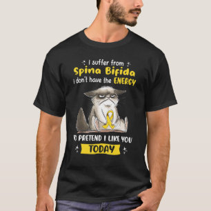 Camiseta Eu Sofro De Gato De Consciência Spina Bifida