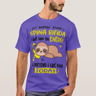 Camiseta Eu Sofro De Spina Bifida Eu Não Tenho Energia